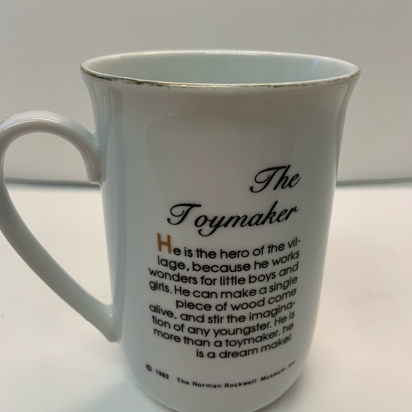 Norman Rockwell The Toymaker Mug Cup 1982 - Picture 4 of 10